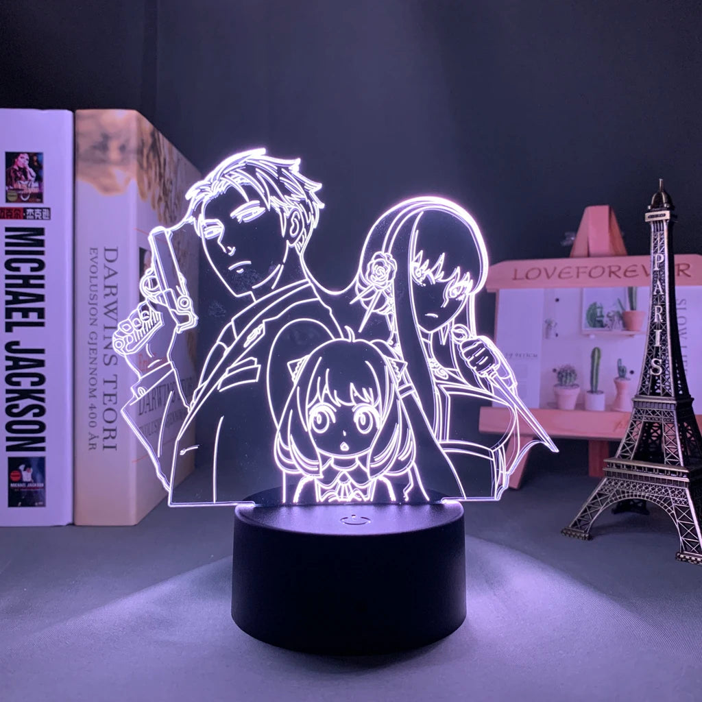 Spy X Family Anime 3D LED Night Light