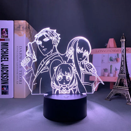 Spy X Family Anime 3D LED Night Light