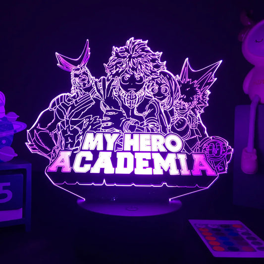 My Hero Academia Anime 3D LED Night Light