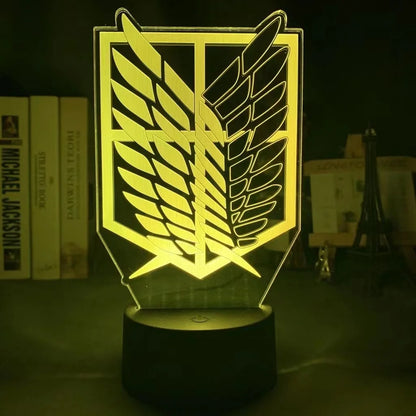 Attack on Titan 3D LED Night Lamp