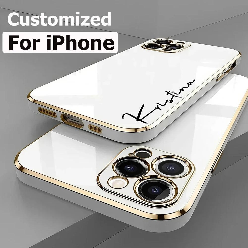 Luxury Silicone Name Case for iPhone - Vélanoworld