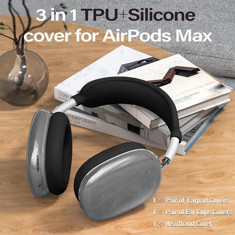 3-in-1 Clear Protector Case for AirPods Max - Vélanoworld