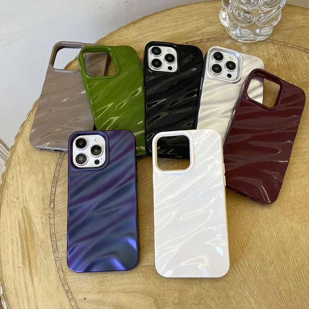 Luxury 3D Wavy Silicone Phone Case