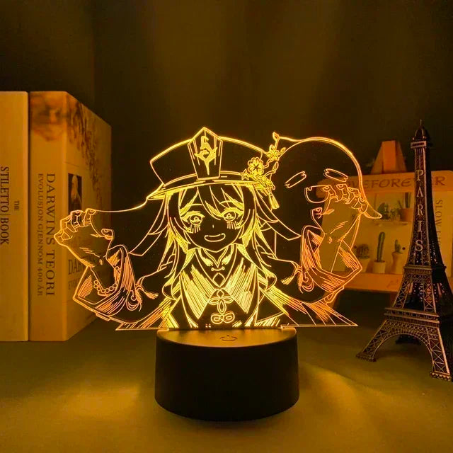 Genshin Impact Anime 3D LED Night Light