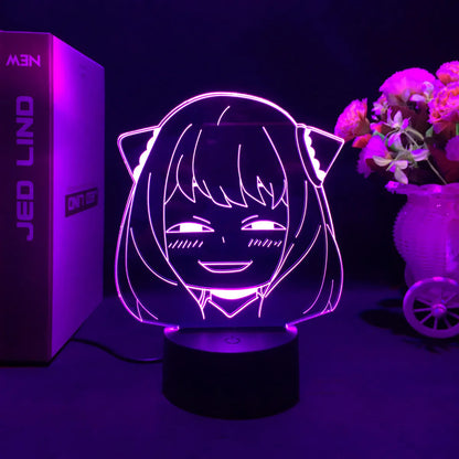 Spy X Family Anime 3D LED Night Light