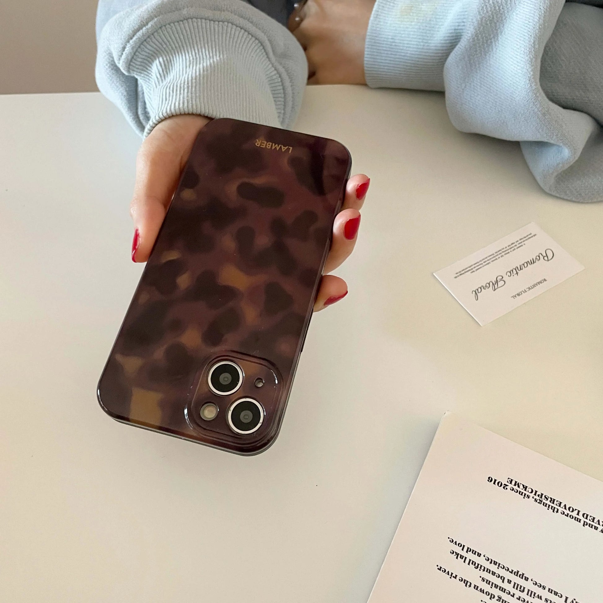 Amber retro brown silicone iPhone Case - Vélanoworld