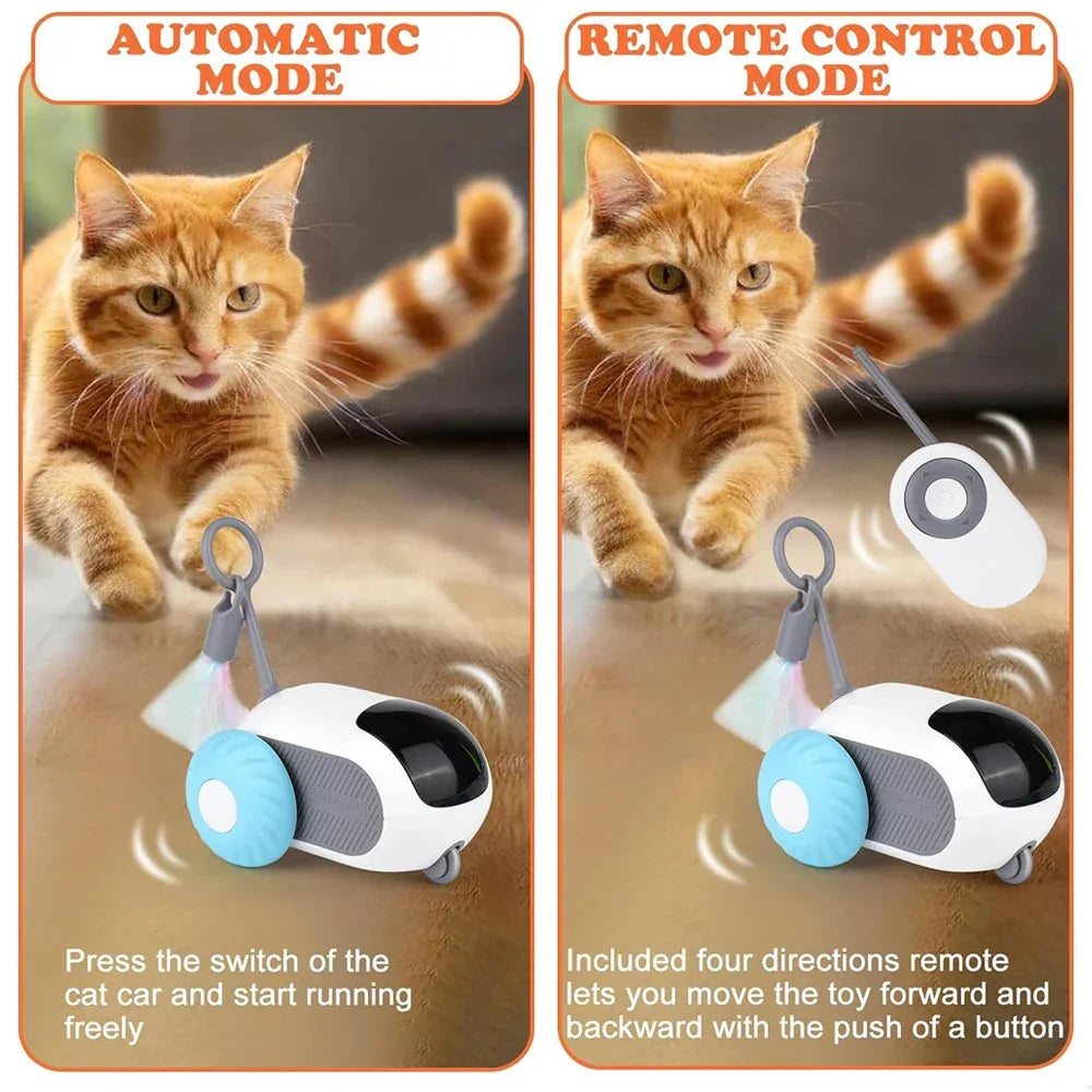 Smart Cat Toy Car – Remote Control & Automatic