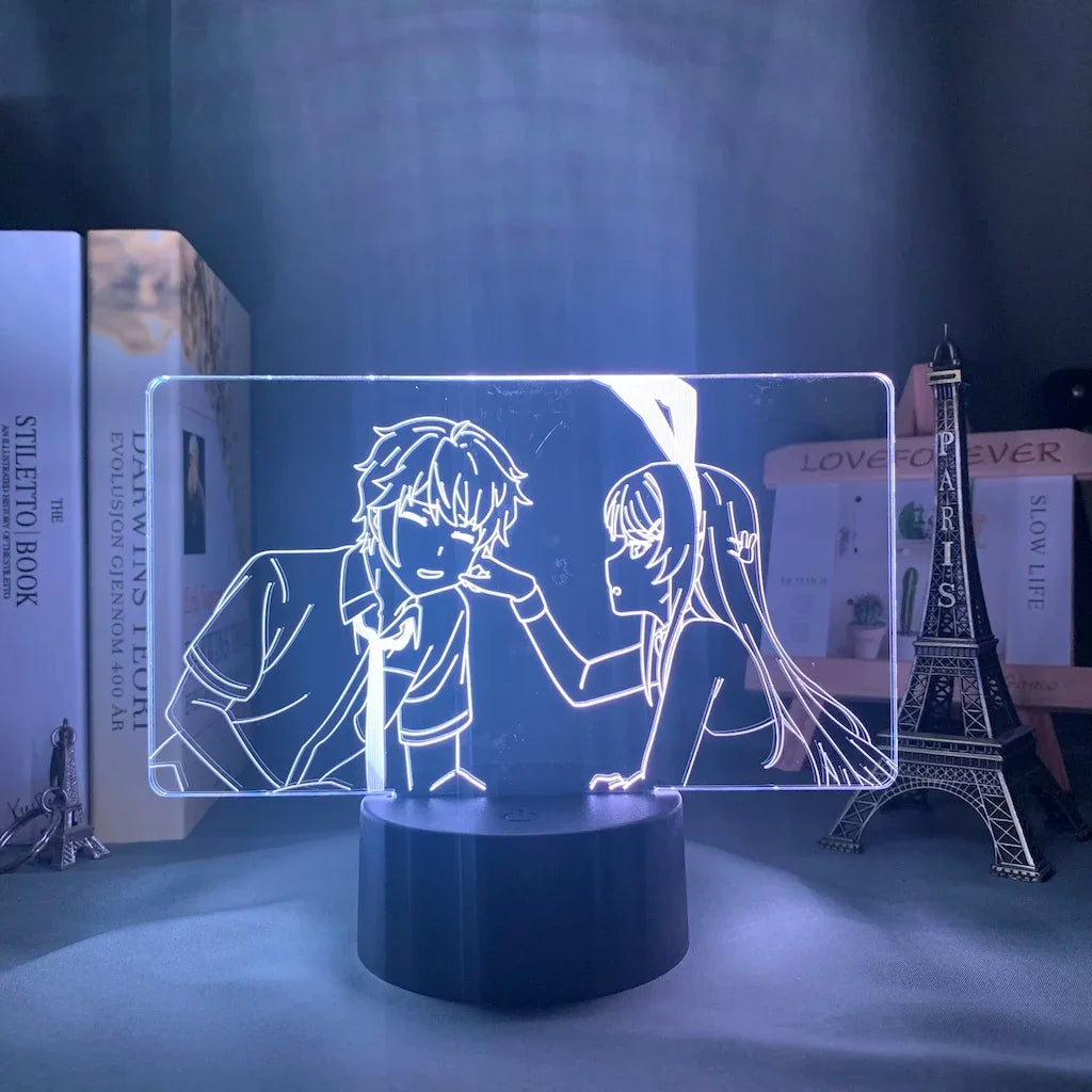Bunny Girl Senpai Anime 3D LED Night Light