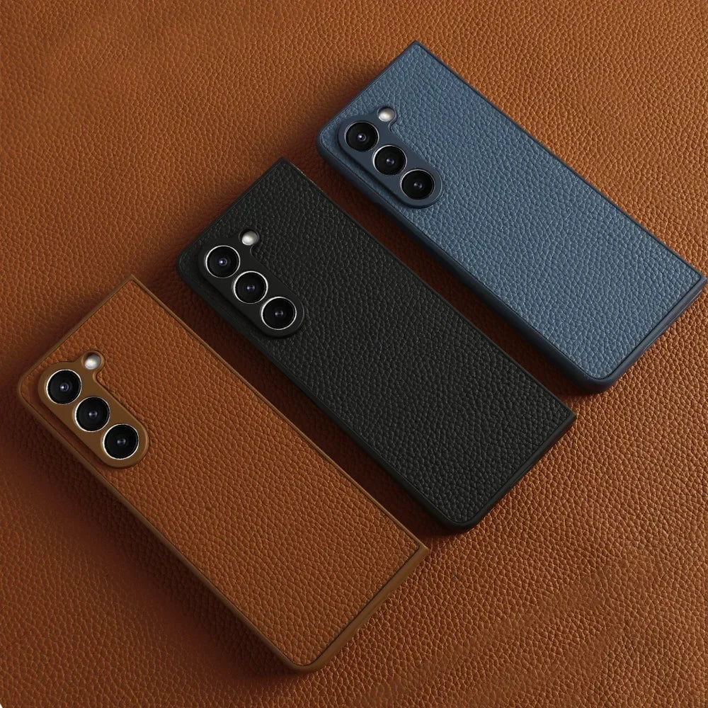 Luxury Genuine Leather Cases for Samsung Galaxy Z Fold