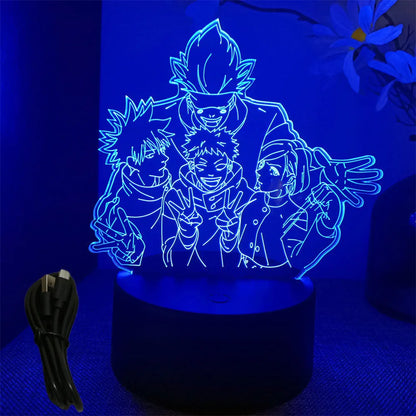 Jujutsu Kaisen 3D LED Anime Lamp