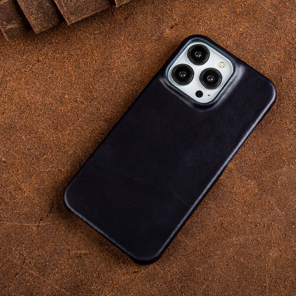 Luxury Genuine Leather iPhone Case - Vélanoworld