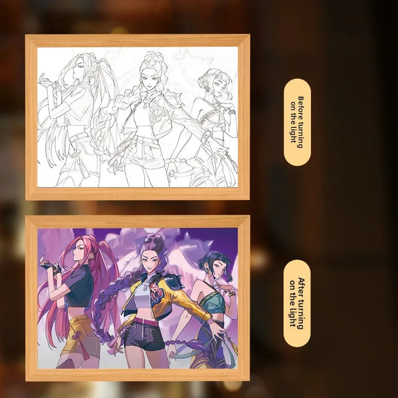 K-Pop Demon Hunters 3D LED Night Light