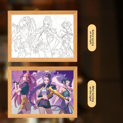 K-Pop Demon Hunters 3D LED Night Light