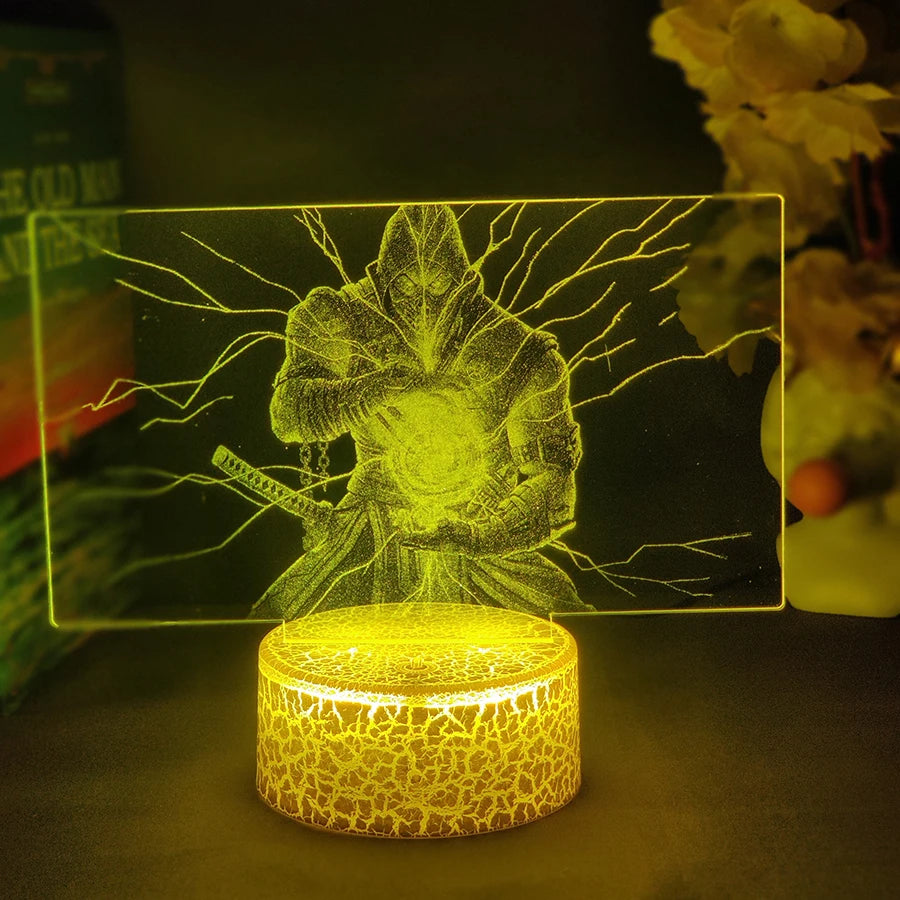 Mortal Kombat–themed 3D LED Night Light