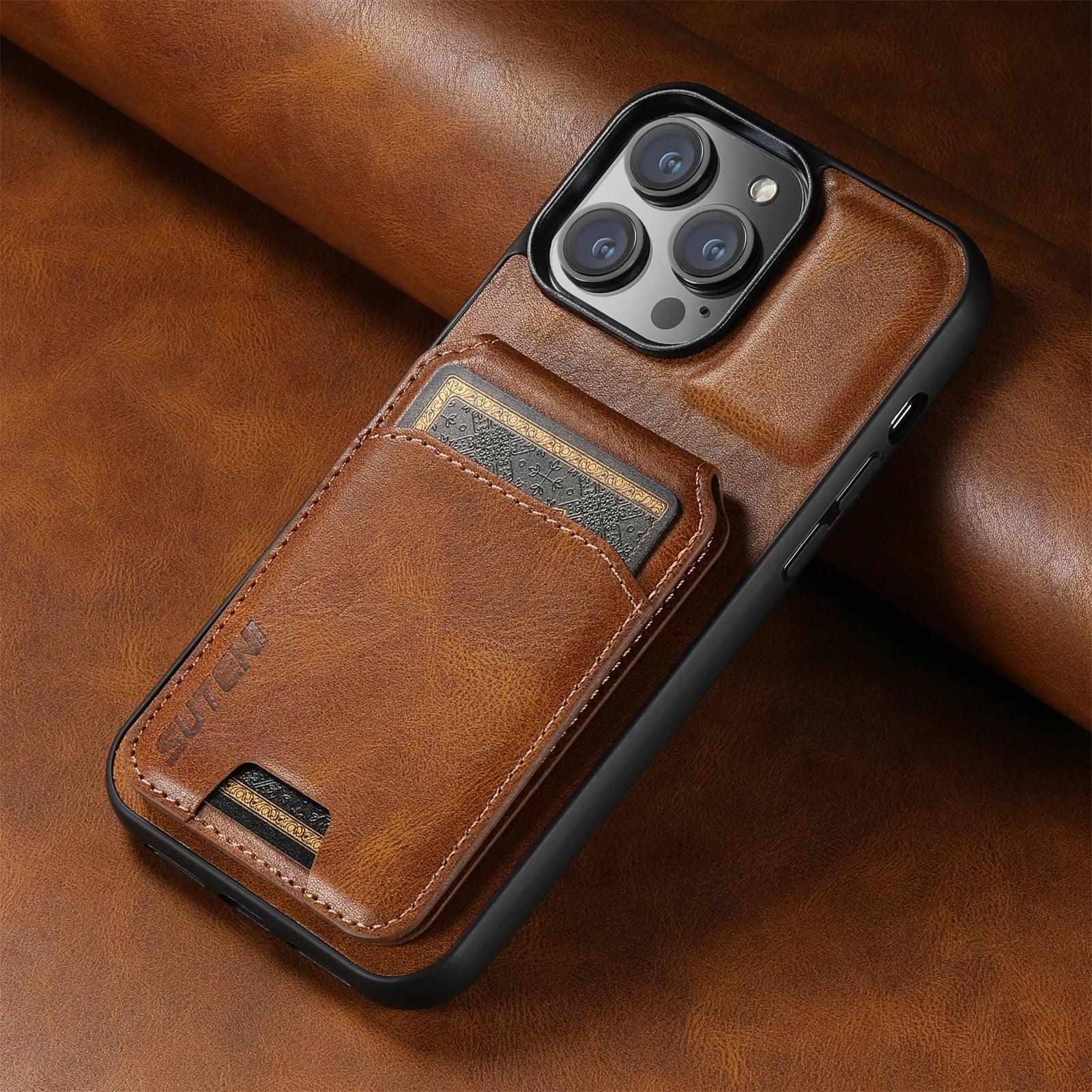 Card Holder Leather Wallet & Phone Case - Vélanoworld