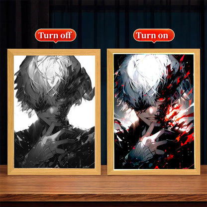 Tokyo Ghoul Anime Light Painting Photo Frame Night Light