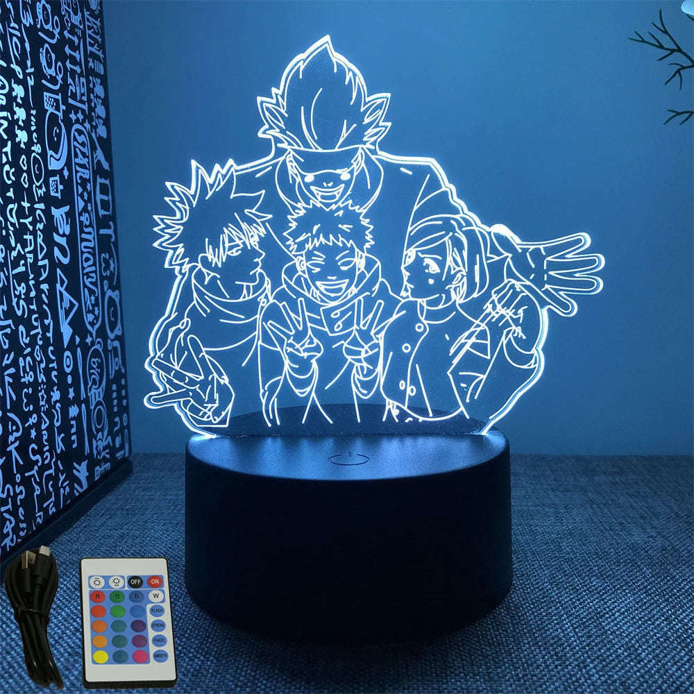 Jujutsu Kaisen 3D LED Anime Lamp