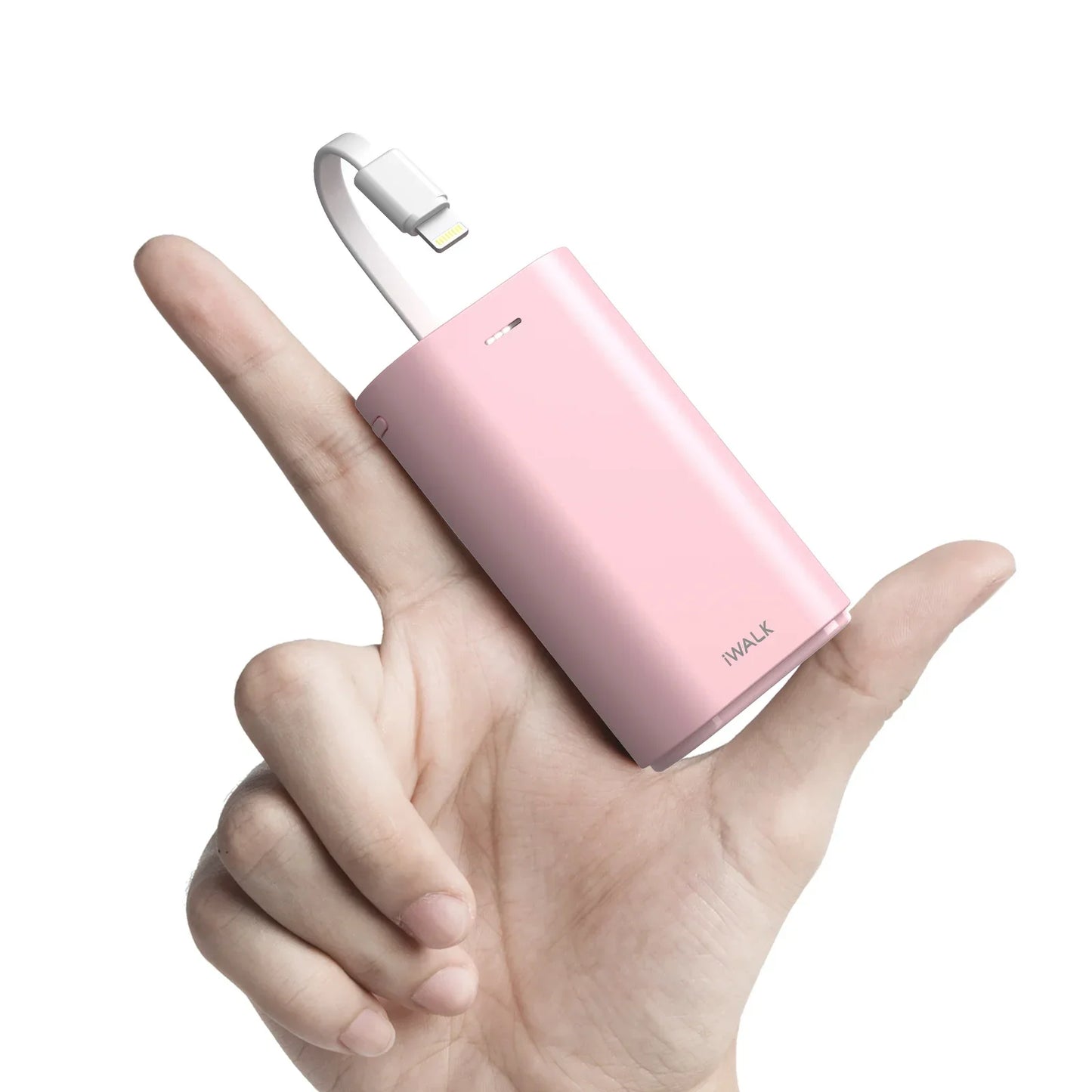 Mini Power Bank with Built-In Lightning Cable
