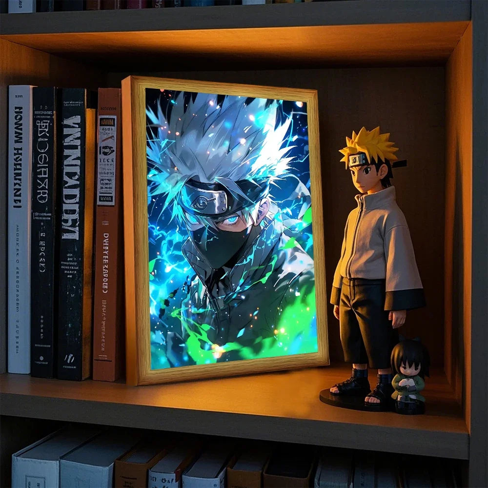 Naruto Anime Light Painting Photo Frame LED Night Light