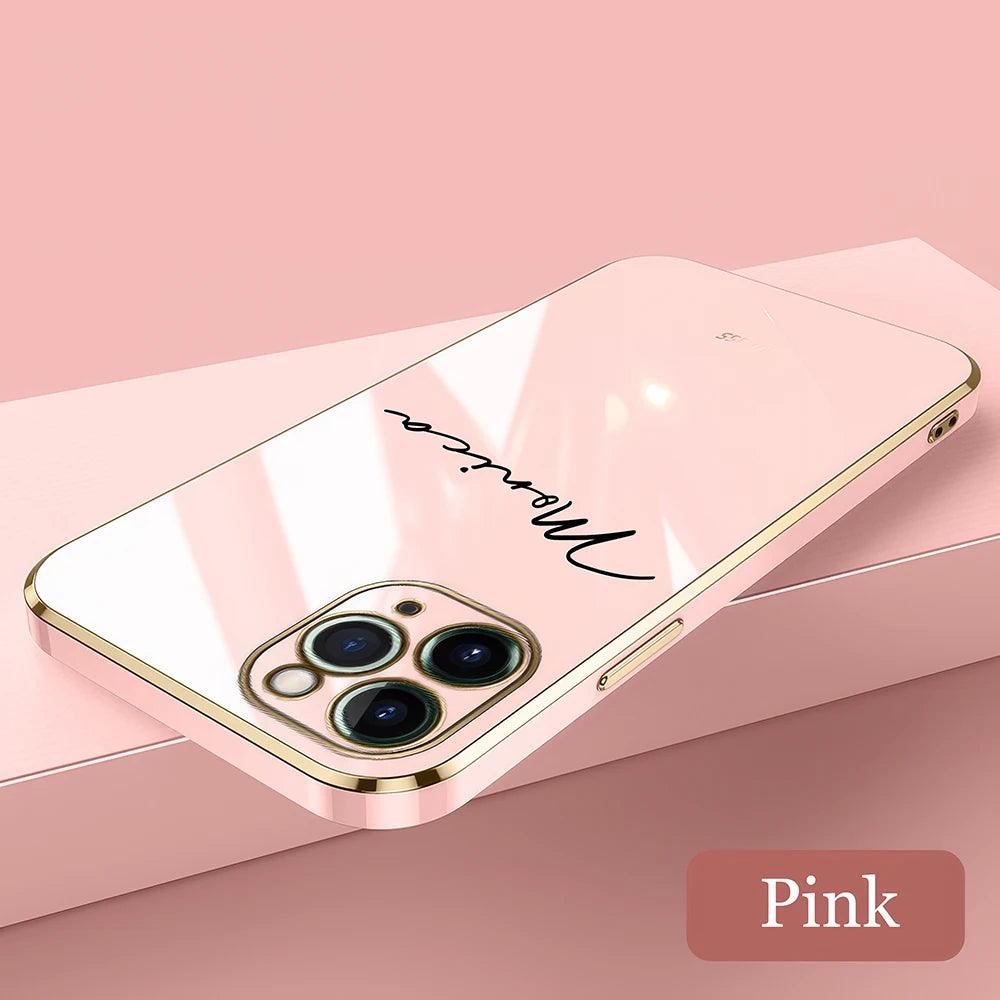 Luxury Silicone Name Case for iPhone - Vélanoworld