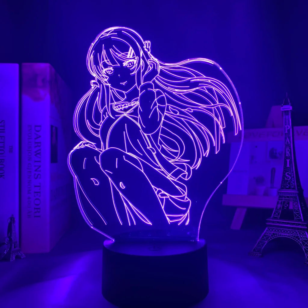 Bunny Girl Senpai Anime 3D LED Night Light