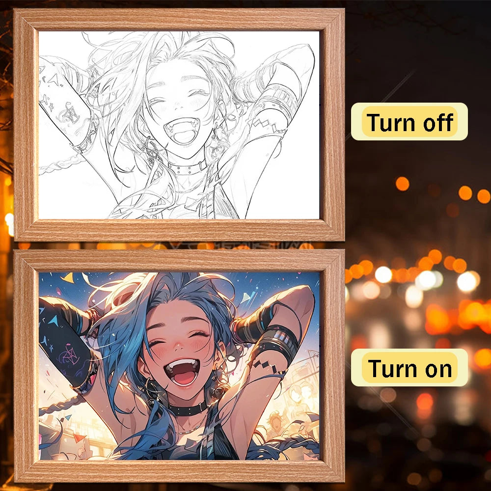 League of Legends LED Photo Frame Night Light