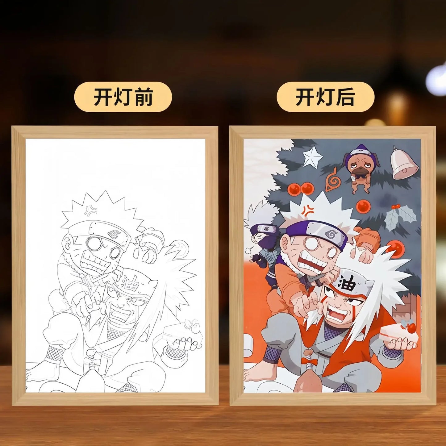 Naruto Anime LED Light Painting