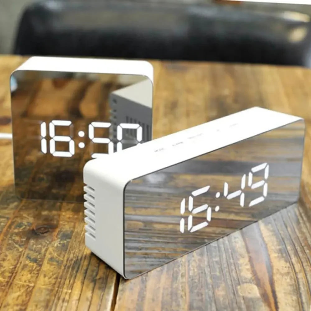 LED Digital Alarm Clock with Temperature Display