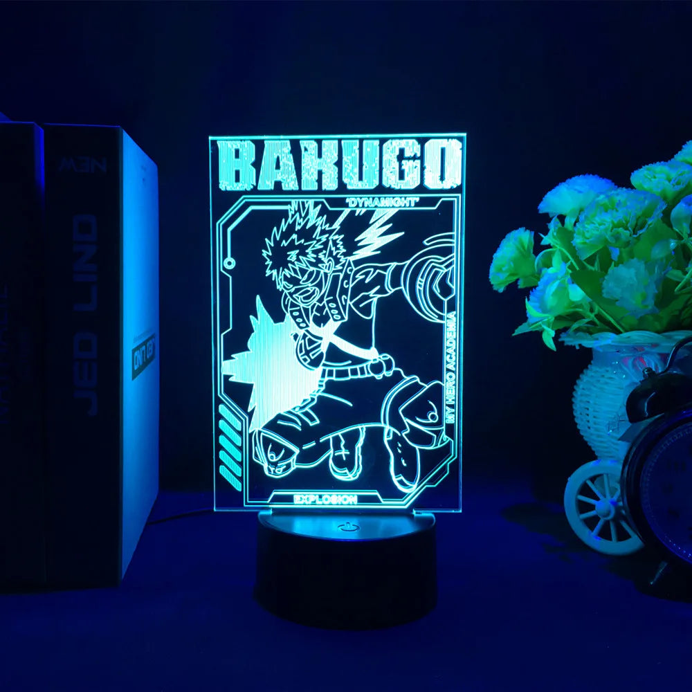 My Hero Academia Anime 3D LED Night Light