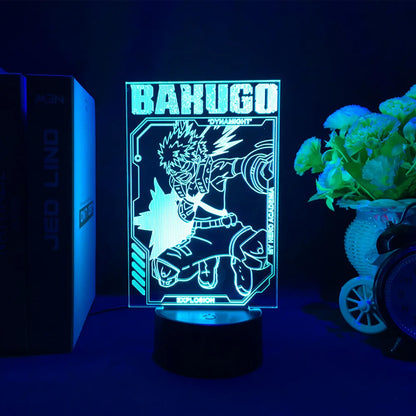My Hero Academia Anime 3D LED Night Light