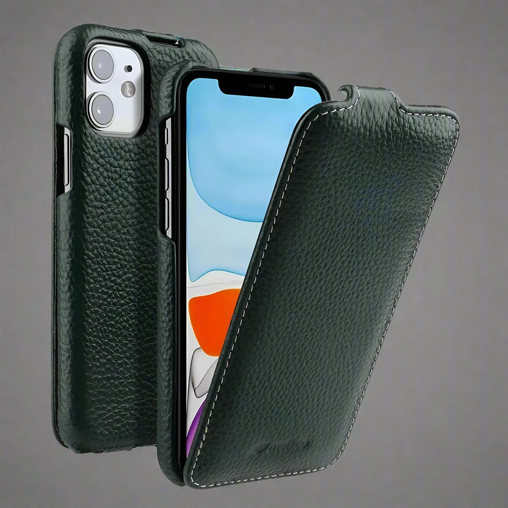 Genuine Leather Flip Case