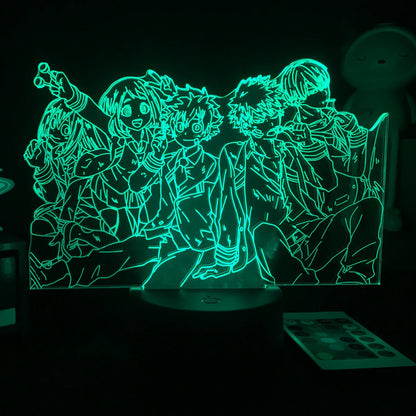 My Hero Academia Anime 3D LED Night Light