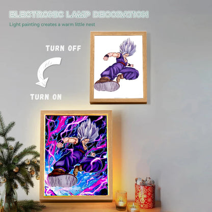 Dragon Ball Z Anime Light Painting Photo Frame LED Night Light