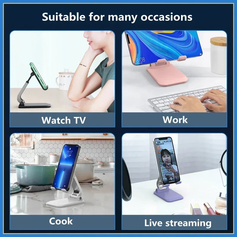 Aluminium Foldable Desk Phone & Tablet Stand - Vélanoworld