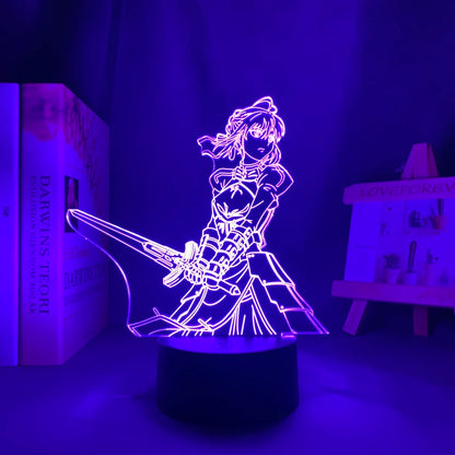 Fate/Stay Night Anime 3D LED Night Light