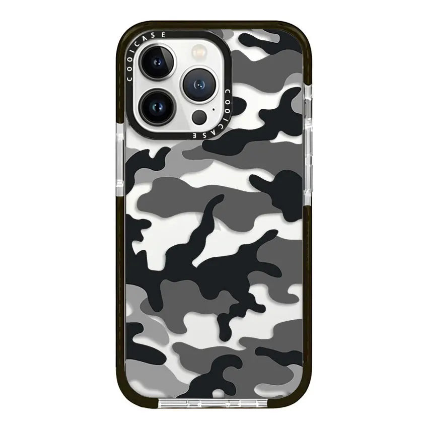 Dark Gray Camouflage Phone Case