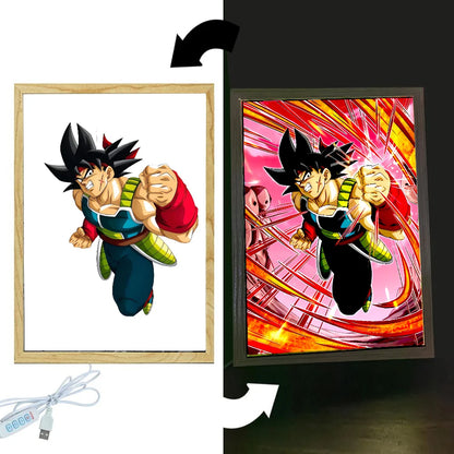 Dragon Ball Z Anime Light Painting Photo Frame LED Night Light