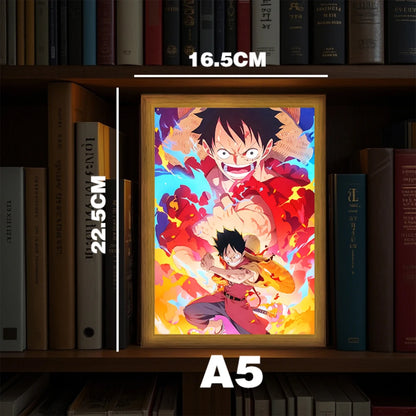 One Piece Anime LED Light Painting Photo Frame