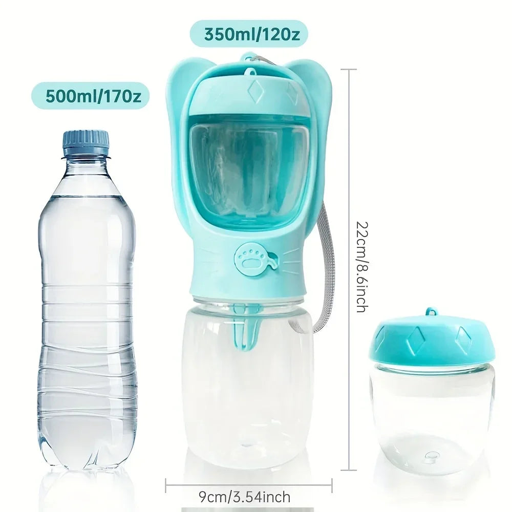 Portable Dog Water Bottle & Food Container