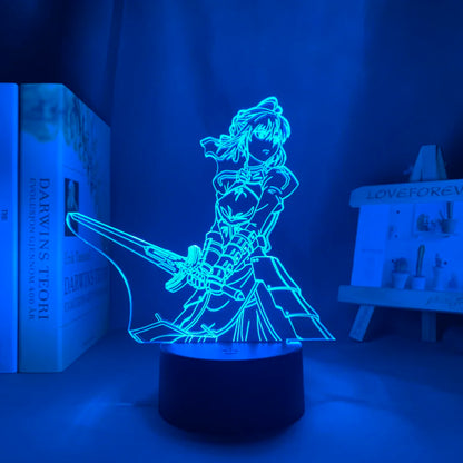 Fate/Stay Night Anime 3D LED Night Light