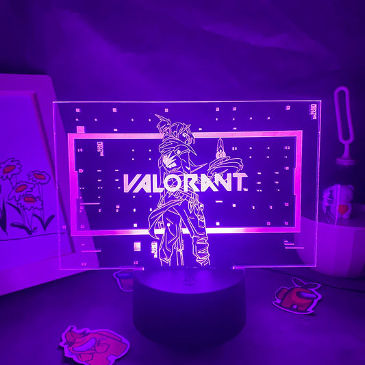 Valorant-themed LED 3D Night Light