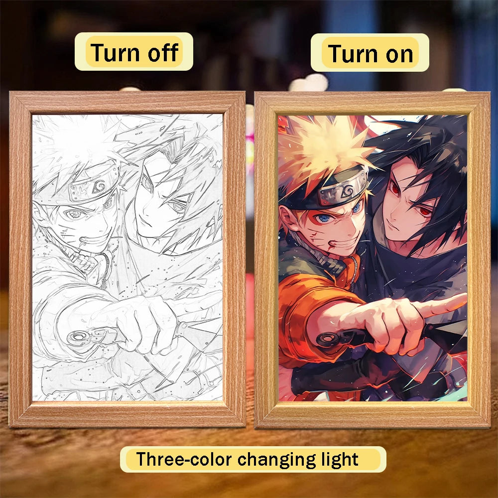 Naruto Anime LED Light Painting