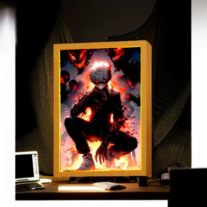 Tokyo Ghoul Anime Light Painting Photo Frame Night Light