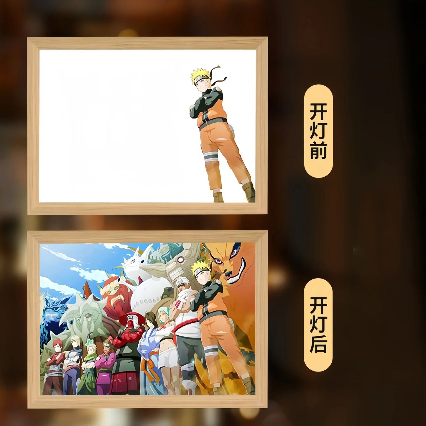 Naruto Anime LED Light Painting