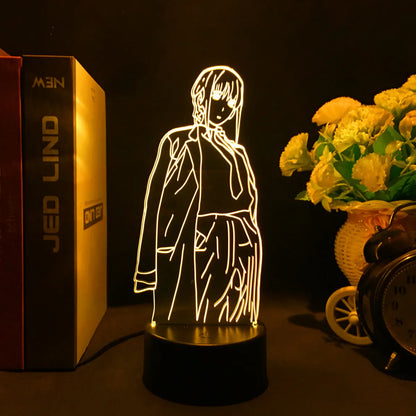 Chainsaw Man Anime 3D LED Night Light