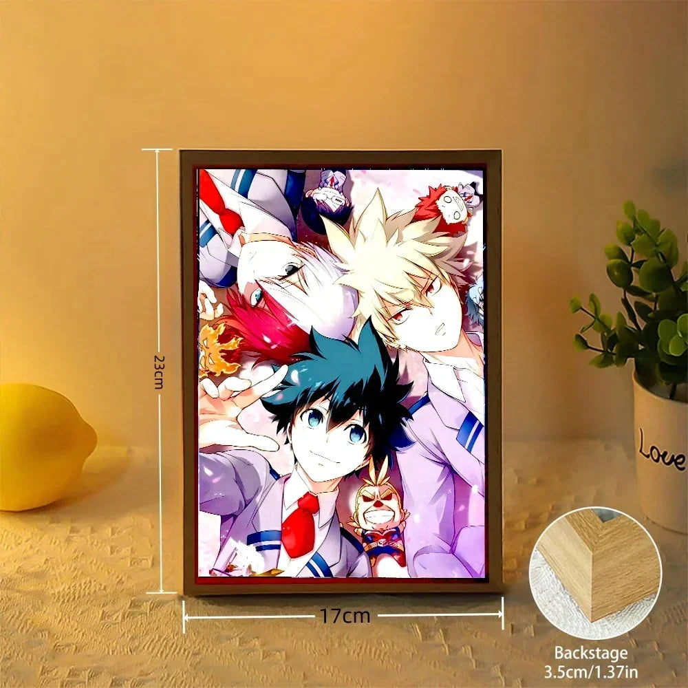 My Hero Academia Anime LED Light Painting Photo Frame