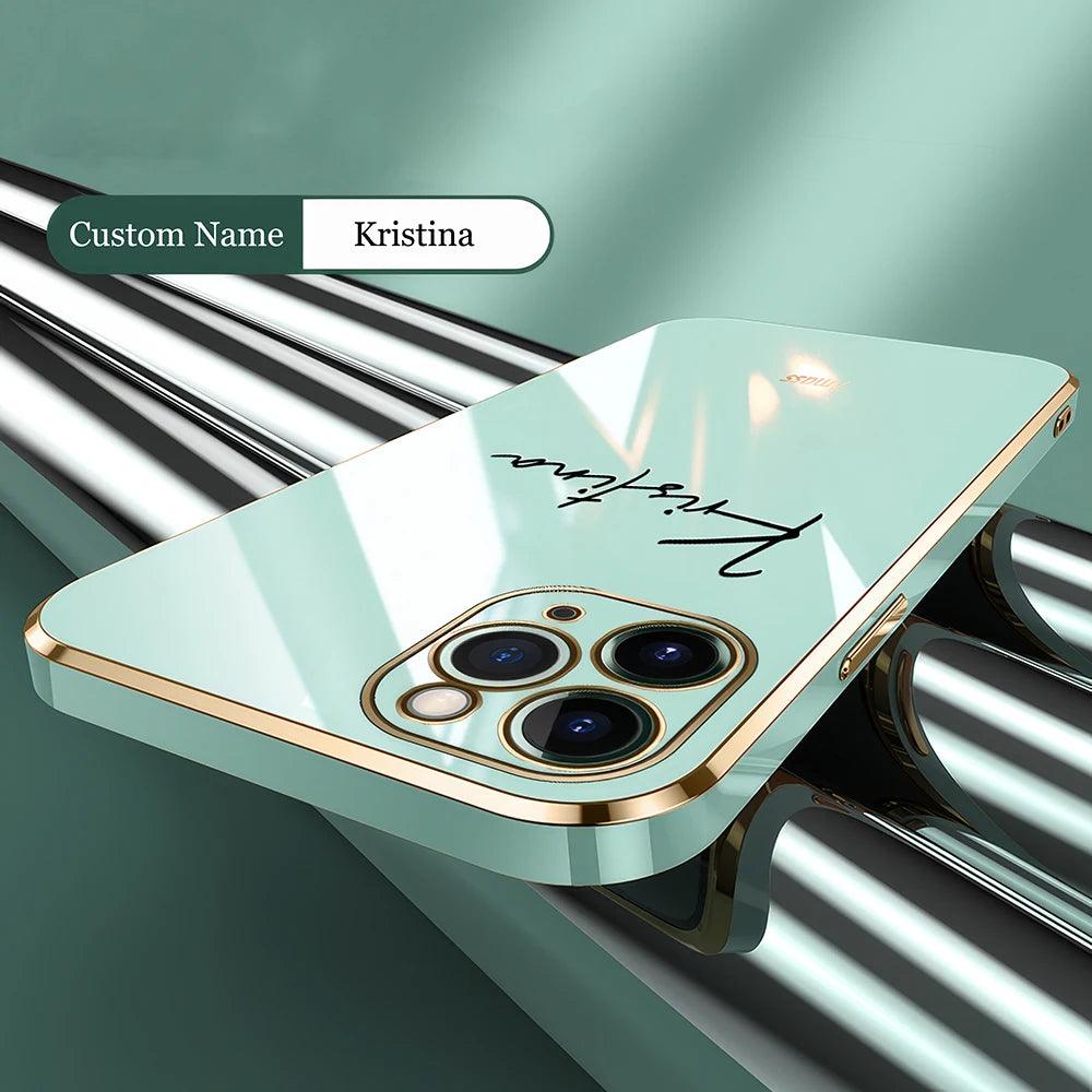 Luxury Silicone Name Case for iPhone - Vélanoworld