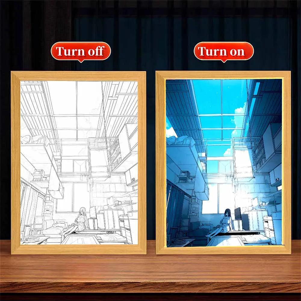 Violet Evergarden Anime LED Light Painting