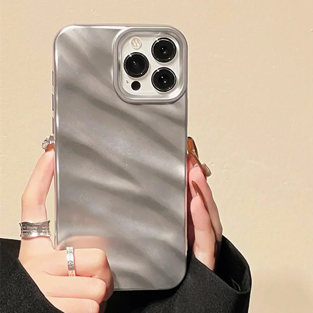 Luxury 3D Wavy Silicone Phone Case