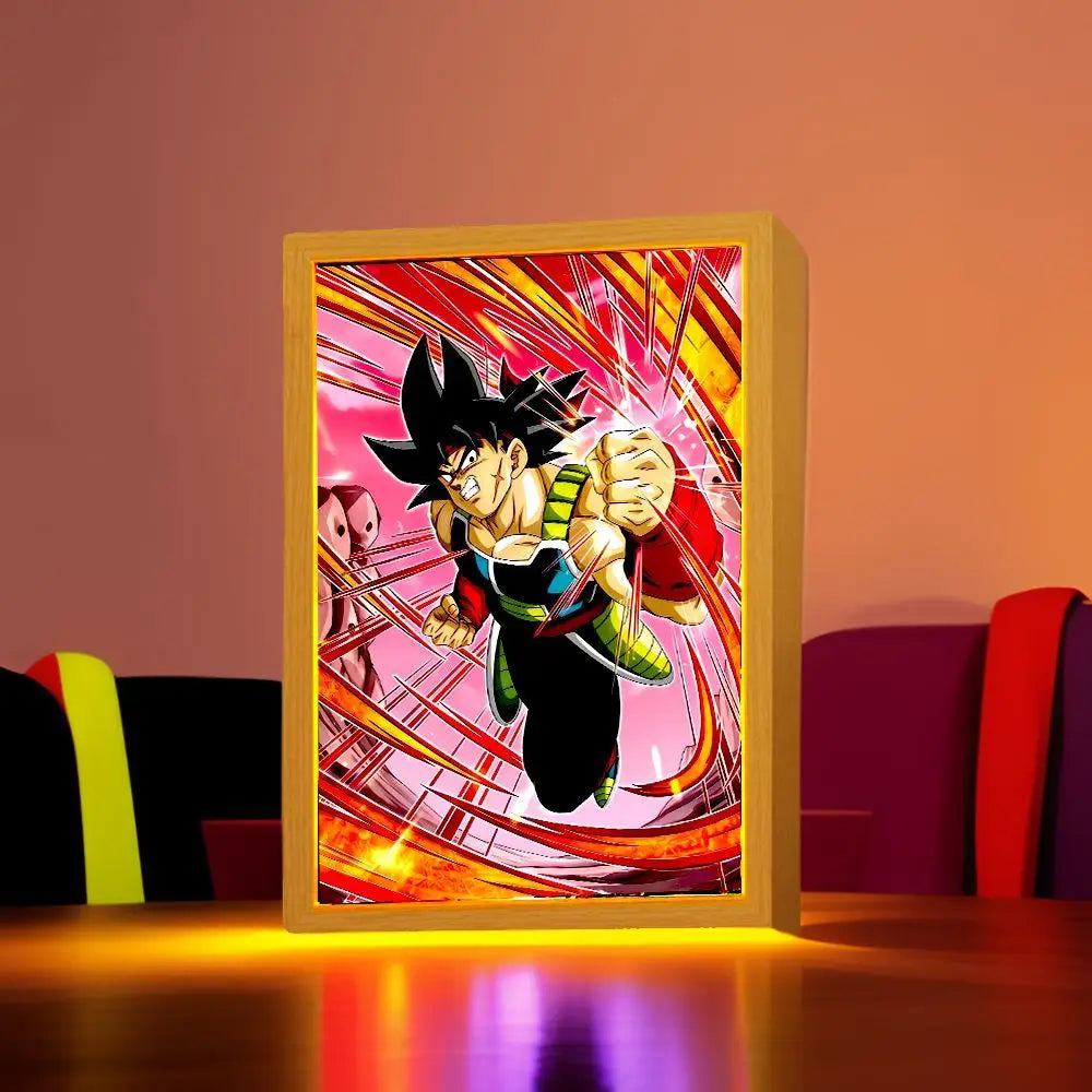 Dragon Ball Z Anime Light Painting Photo Frame LED Night Light